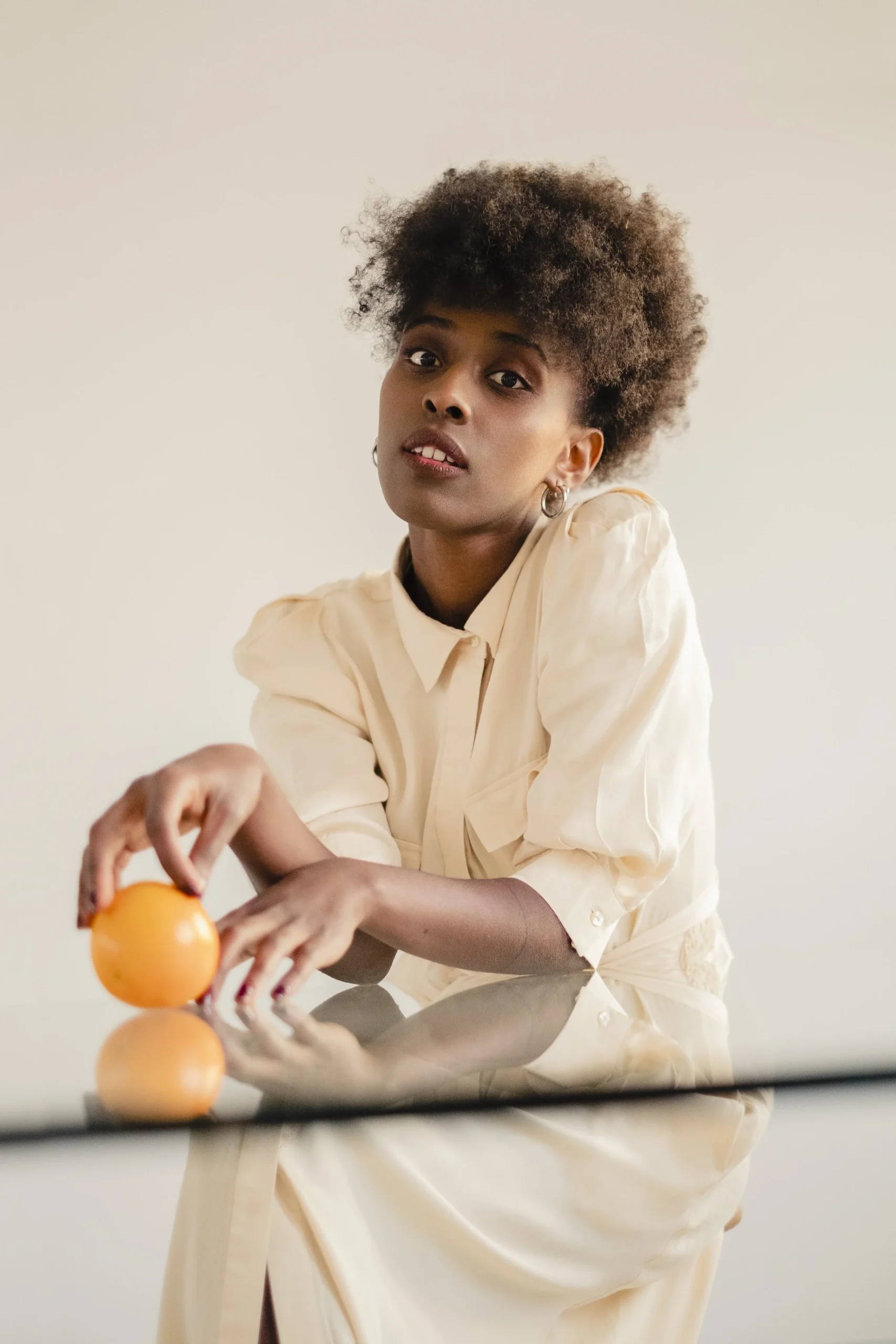 Warm color portrait of a black woman