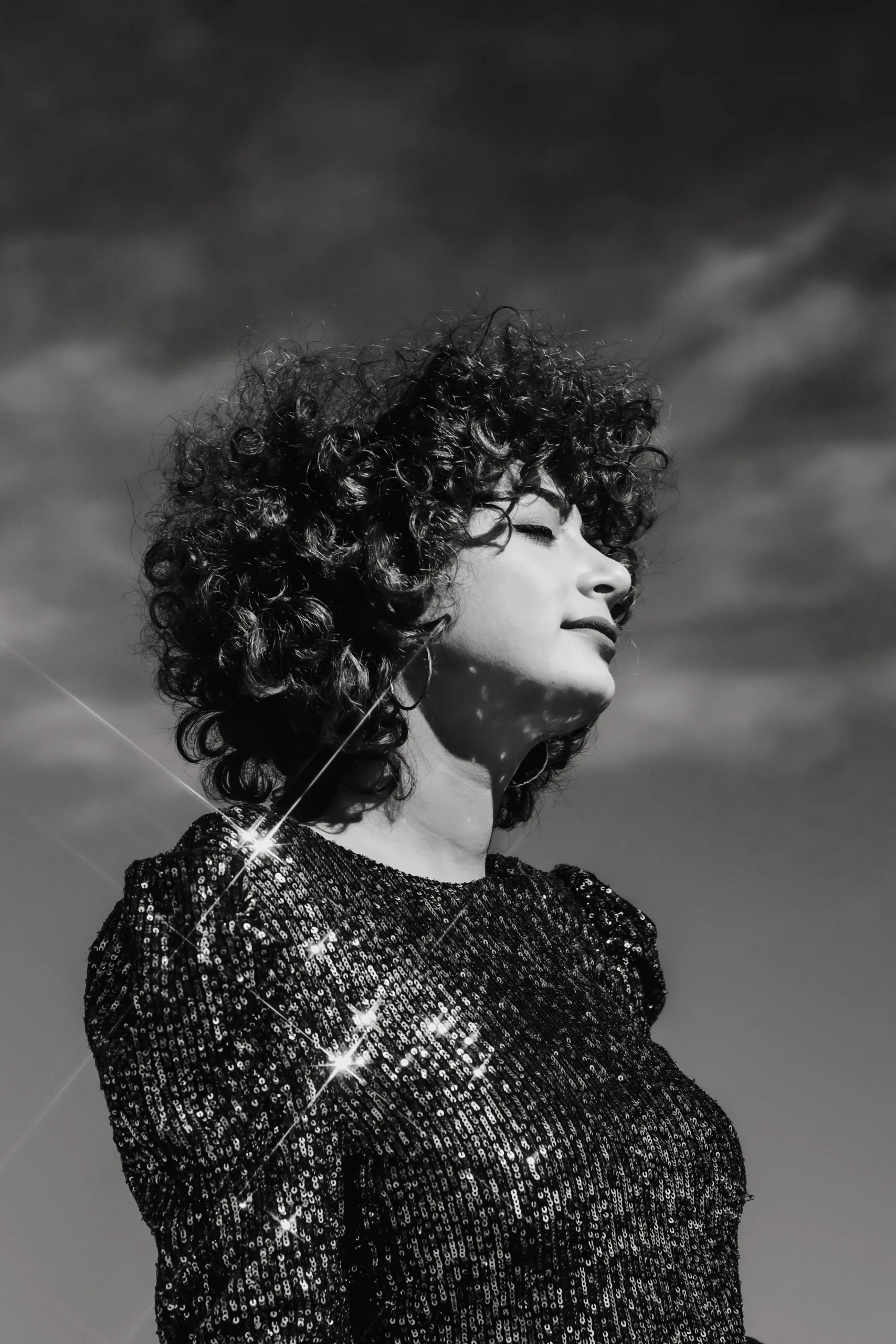 Black and white portrait of Sofia